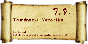 Thuránszky Veronika névjegykártya